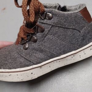Gray and Brown Kids Casual Shoes